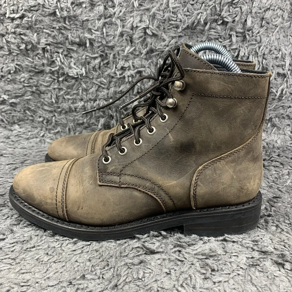 Thursday Boot Company Men's 8.5 Brown Cap Toe Everyday Ankle Boots Goodyear Welt